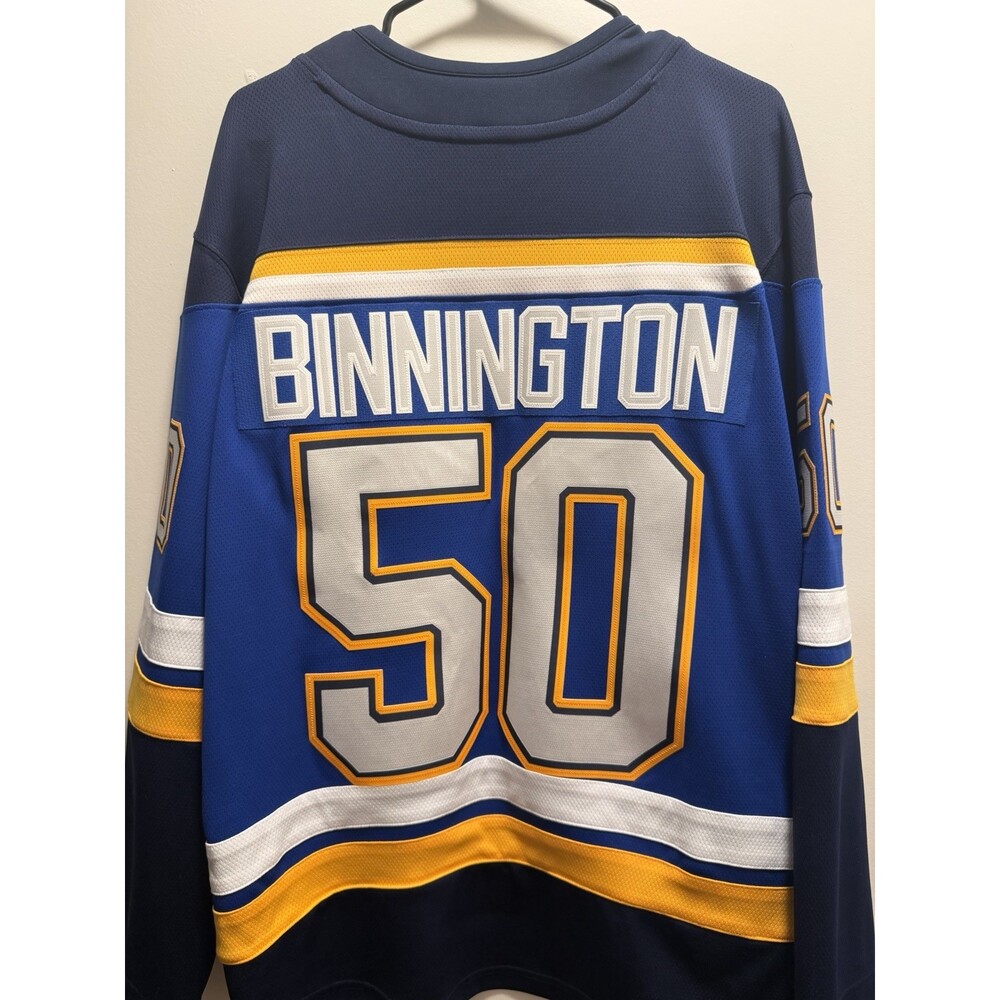 Jordan Binnington #50 Fanatics Men’s Authentic “Home” Alternate Jersey - Small - Picture 7 of 9